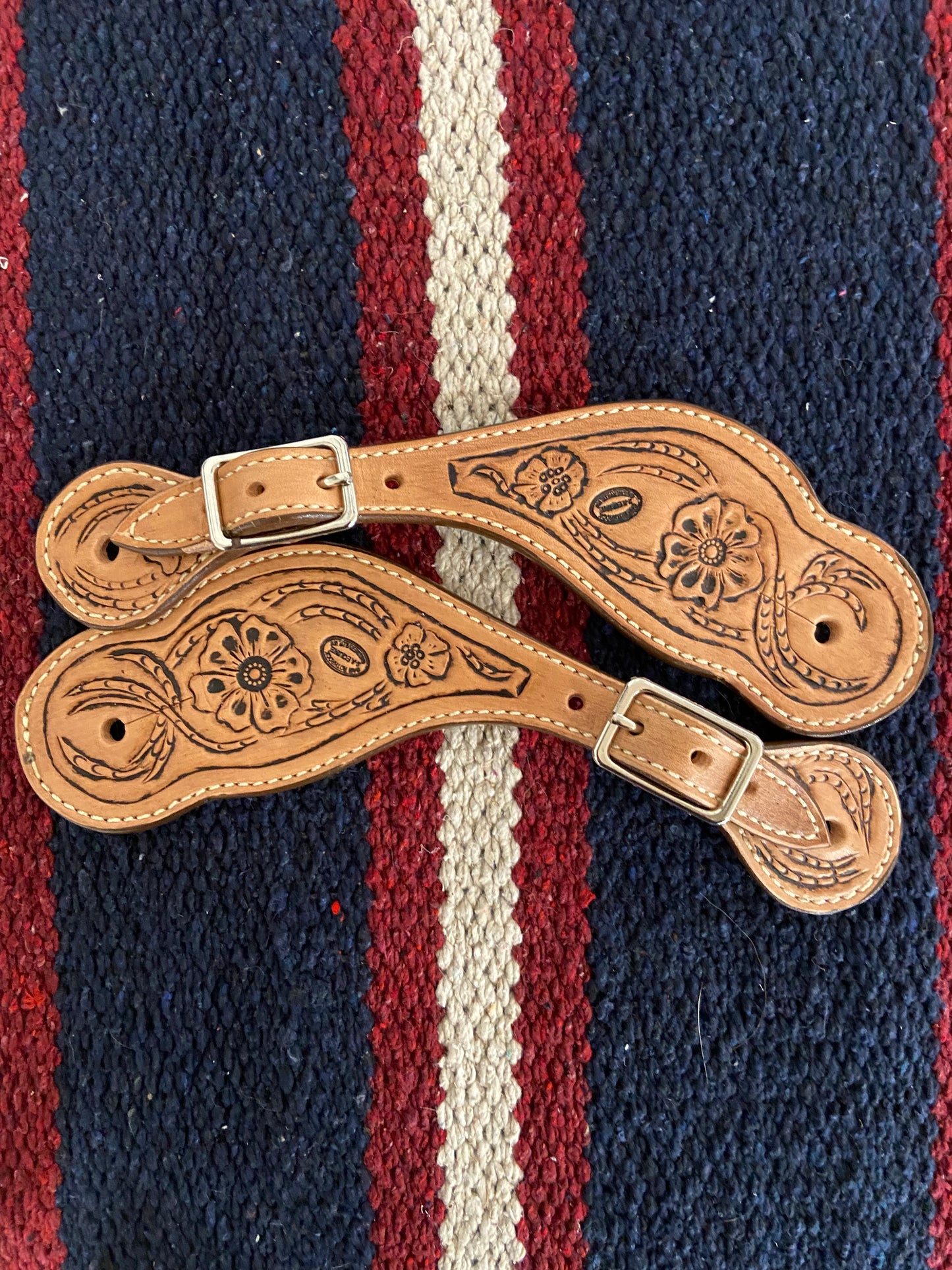 Spur Straps - Carved